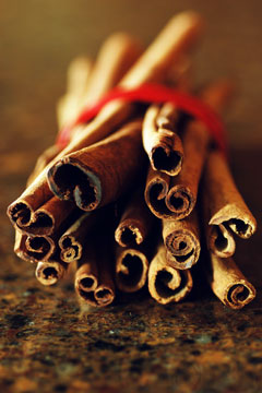 cinnamon sticks on a quartz countertop